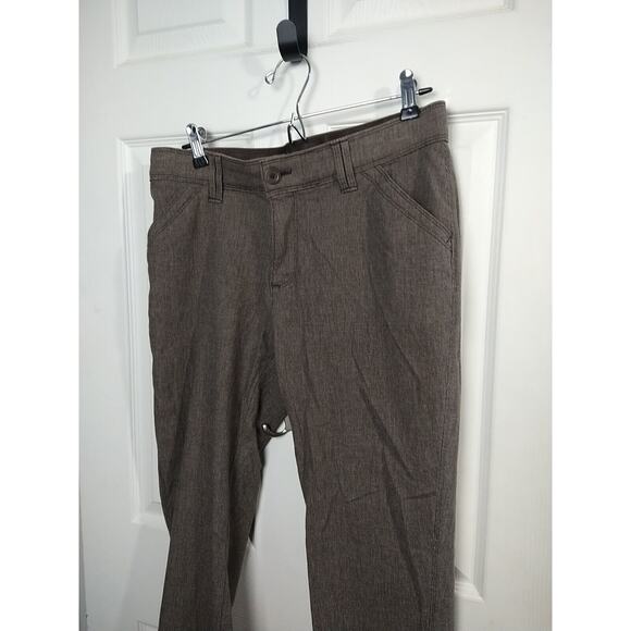 Lee Woman 10 Pant Trousers Brown Sinfully Soft Zip Button Slant Pockets - Picture 2 of 12